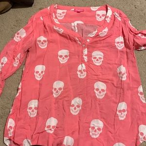 PJ Salvage White Pink Tunic